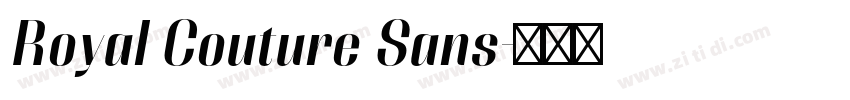 Royal Couture Sans字体转换 Royal Couture Sans字体转换